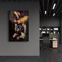 Autres décorations murales - Yellow Hat Woman | Glass Wall Art - ARTDESIGNA