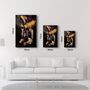 Autres décorations murales - Yellow Hat Woman | Glass Wall Art - ARTDESIGNA
