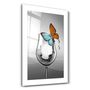 Other wall decoration - Glass and Butterfly | Glass Wall Art - ARTDESIGNA
