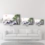 Other wall decoration - Abstract Flying Birds and Sunset | Glass Wall Art - ARTDESIGNA