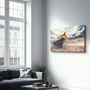 Autres décorations murales - Boat On the Beach | Glass Wall Art - ARTDESIGNA