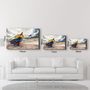 Autres décorations murales - Boat On the Beach | Glass Wall Art - ARTDESIGNA