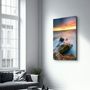 Other wall decoration - Sunset and Rocks | Glass Wall Art - ARTDESIGNA