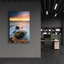 Other wall decoration - Sunset and Rocks | Glass Wall Art - ARTDESIGNA