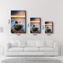 Other wall decoration - Sunset and Rocks | Glass Wall Art - ARTDESIGNA