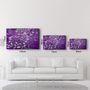 Autres décorations murales - Abstract Flowers V4 | Glass Wall Art - ARTDESIGNA