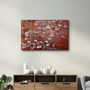 Autres décorations murales - Abstract Flowers V5 | Glass Wall Art - ARTDESIGNA