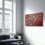 Autres décorations murales - Abstract Flowers V5 | Glass Wall Art - ARTDESIGNA