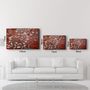 Autres décorations murales - Abstract Flowers V5 | Glass Wall Art - ARTDESIGNA