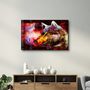 Other wall decoration - Abstract Colorful Wolf | Glass Wall Art - ARTDESIGNA