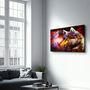 Other wall decoration - Abstract Colorful Wolf | Glass Wall Art - ARTDESIGNA