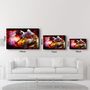 Other wall decoration - Abstract Colorful Wolf | Glass Wall Art - ARTDESIGNA