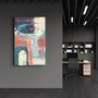 Autres décorations murales - Abstract Shapes V3 1 | Glass Wall Art - ARTDESIGNA