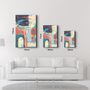 Autres décorations murales - Abstract Shapes V3 1 | Glass Wall Art - ARTDESIGNA