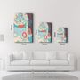 Other wall decoration - Abstract Shapes V5 1 | Glass Wall Art - ARTDESIGNA