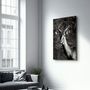 Other wall decoration - Antilope Black and White | Glass Wall Art - ARTDESIGNA