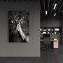 Other wall decoration - Antilope Black and White | Glass Wall Art - ARTDESIGNA