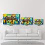 Other wall decoration - Abstract Rhino V2 | Glass Wall Art - ARTDESIGNA