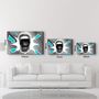 Autres décorations murales - Abstract Scream | Glass Wall Art - ARTDESIGNA