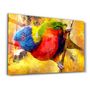 Other wall decoration - Abstract Colorful Parrot | Glass Wall Art - ARTDESIGNA