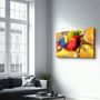 Other wall decoration - Abstract Colorful Parrot | Glass Wall Art - ARTDESIGNA