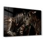 Other wall decoration - Zebra Family | Glass Wall Art - ARTDESIGNA