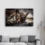 Other wall decoration - Tired Tiger | Glass Wall Art - ARTDESIGNA