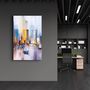 Autres décorations murales - Abstract Boats and Buildings | Glass Wall Art - ARTDESIGNA