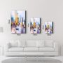Autres décorations murales - Abstract Boats and Buildings | Glass Wall Art - ARTDESIGNA
