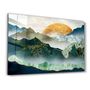 Autres décorations murales - Abstract Birds and Sunset | Glass Wall Art - ARTDESIGNA