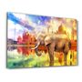Other wall decoration - Abstract Elephant | Glass Wall Art - ARTDESIGNA