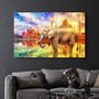 Other wall decoration - Abstract Elephant | Glass Wall Art - ARTDESIGNA