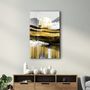 Autres décorations murales - Abstract Deer & Birds | Glass Wall Art - ARTDESIGNA