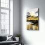 Autres décorations murales - Abstract Deer & Birds | Glass Wall Art - ARTDESIGNA