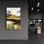 Autres décorations murales - Abstract Deer & Birds | Glass Wall Art - ARTDESIGNA
