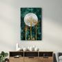 Other wall decoration - Abstract Deer & Birds V3 | Glass Wall Art - ARTDESIGNA