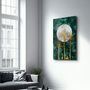 Other wall decoration - Abstract Deer & Birds V3 | Glass Wall Art - ARTDESIGNA