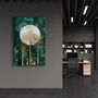 Other wall decoration - Abstract Deer & Birds V3 | Glass Wall Art - ARTDESIGNA