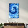 Other wall decoration - Blue Feather 3 | Glass Wall Art - ARTDESIGNA