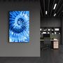 Other wall decoration - Blue Feather 3 | Glass Wall Art - ARTDESIGNA