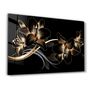 Other wall decoration - Abstract Flowers 4 | Glass Wall Art - ARTDESIGNA