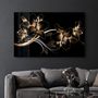 Other wall decoration - Abstract Flowers 4 | Glass Wall Art - ARTDESIGNA