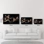 Other wall decoration - Abstract Flowers 4 | Glass Wall Art - ARTDESIGNA