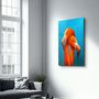Other wall decoration - Orange Flamingos | Glass Wall Art - ARTDESIGNA