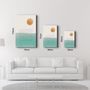 Other wall decoration - Abstract Shapes V14 | Glass Wall Art - ARTDESIGNA