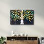 Autres décorations murales - Abstract Leaves 5 | Glass Wall Art - ARTDESIGNA