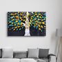 Autres décorations murales - Abstract Leaves 5 | Glass Wall Art - ARTDESIGNA