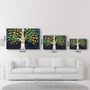 Autres décorations murales - Abstract Leaves 5 | Glass Wall Art - ARTDESIGNA
