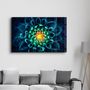 Autres décorations murales - Sun Inside the Flower | Glass Wall Art - ARTDESIGNA