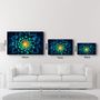 Autres décorations murales - Sun Inside the Flower | Glass Wall Art - ARTDESIGNA